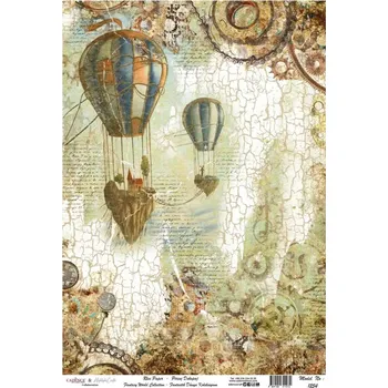 Umělecký papír Cadence Rýžový papír Cadence, A3 - Ostrov v oblacích