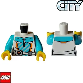 Stavebnice LEGO LEGO® Dílky na figurky LEGO Tělo potištěné, Arctic Explorer / Bílé / Torso 973pb5295c01