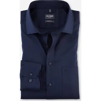 Pánská košile Olymp Luxor Modern Fit společenská košile 126064 18 Modrá 42