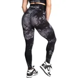 Better Bodies ENTICE SCRUNCH LEGGINGS BLACK TIE DYE – legíny Better Bodies mramorové černé Velikost: XS
