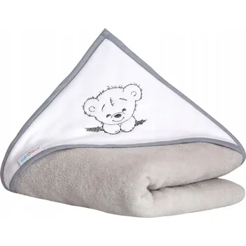 Prostěradlo Deka s kapucí Babymam 100 x 100 cm šedá