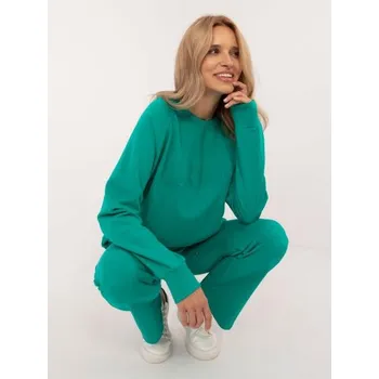 Dámská tepláková souprava s mikinou nadměrné velikosti zelená