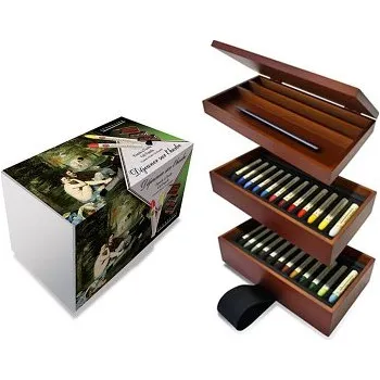 Sada olejových pastelů Sennelier 24ks v dřevěném kufříku (Sada olejových pastelů Sennelier 24ks v dřevěném kufříku)