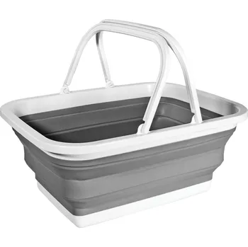 HomeLife Skládací silikonový košík 16 litrů 38 x 14 x 25,5 cm