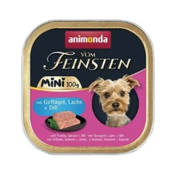 Krmivo pro psa ANIMONDA paštika Vom Feinsten MINI - drůbeží, losos, kopr pro psy 100 g