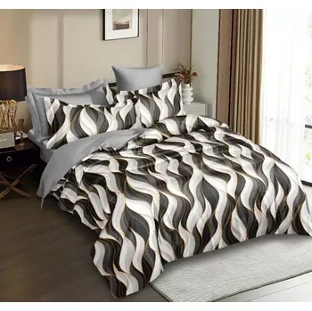 Povlečení NOVINKA 2025 ! Bavlněná sada povlečení 3D Francouzské 200x220 cm ASTÉRIA + PROSTĚRADLO ZDARMA !