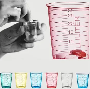 Injekční stříkačka Kelímek na léky PP - objem 30 ml, červený, (90ks/bal)