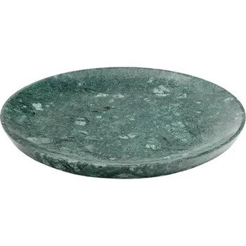 Talíř Zelený mramorový servírovací talíř Kave Home Ecin 20 cm