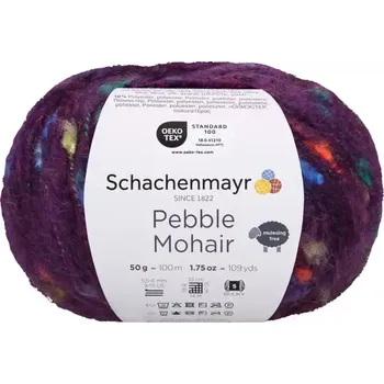 Příze Schachenmayr Pebble Mohair 49 Fialový (Efektní příze Pebble Mohair 49 Purple)
