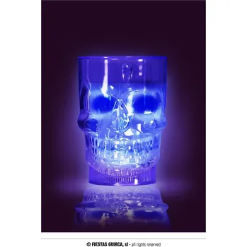 Guirca Svítící džbán ve tvaru lebky 700 ml, 10x14 cm