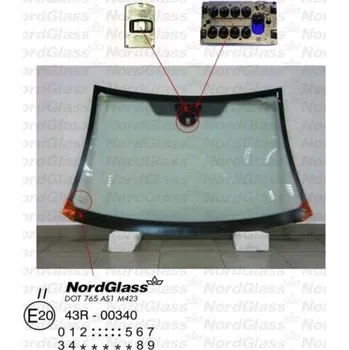Autosklo NordGlass Čelní sklo - zelené - senzor ASNG 2726AGSMV1B