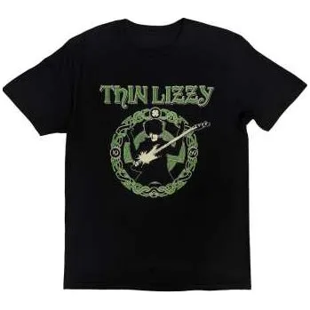 Pánské tričko Merch Thin Lizzy: Thin Lizzy Unisex T-shirt: Celtic Ring (back Print) (xx-large) XXL