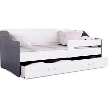 Ložnice ArtAJ Dětská postel LEIA | 80 x 180 cm Barva: bílá / šedá