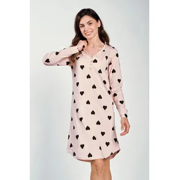 Dámská noční košile Dámská noční košile s dlouhým rukávem Taro Libby, šedá M i170_3215-M-01 A-W 24-25