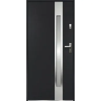 Vchodové dveře Kovové vchodové dveře S68 Ariadna 80P antracit otevírání dovnitř