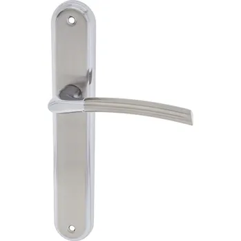 Alub Porto nikl chrom - dveřní štítové kování 72 mm