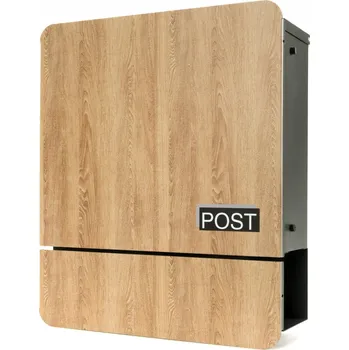 Železářství Poštovní schránka Post SN3639 antracit/dřevo