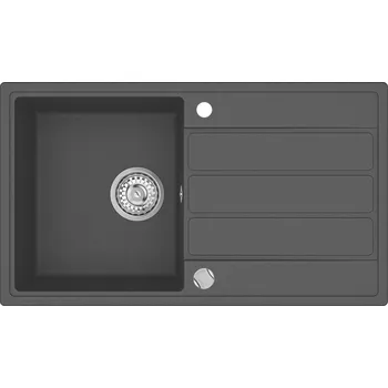 Granitový dřez Granitový dřez Aquastone LAGO 40 tmavě šedá s excentrem