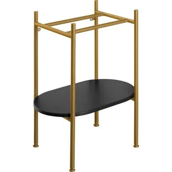 Policová skříň Sapho PUNO podstavec pod umyvadlo 400x820x360mm, zlato mat