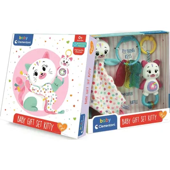 CLEMENTONI BABY Dárkové balení pro miminka Kočička