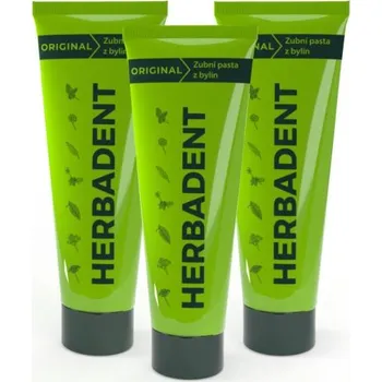 zubní pasta Herbadent Original bylinná zubní pasta 3x75 g