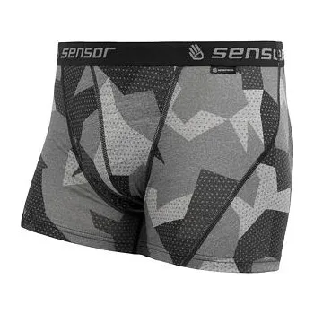 Pánské spodní prádlo SENSOR MERINO IMPRESS pánské trenky černá/camo Velikost: XXL