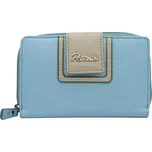 Peterson Kožená dámská peněženka PTN KA-28 Sky Blue+Grey v krabičce RFID