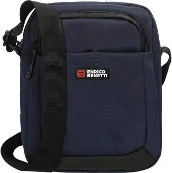 Pánská taška na doklady modrá Enrico Benetti Zürich 62130, crossbody, textilní, nastavitelný popruh | Cooltovka.cz