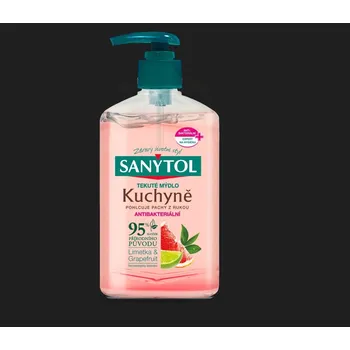 Koupelová kosmetika Sanytol mýdlo antibakt.95% přír.složení kuchyně 250ml
