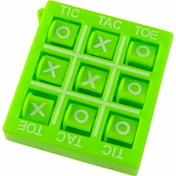 Desková hra LEAN Toys Hra Tic Tac Toe 4,5 cm zelená