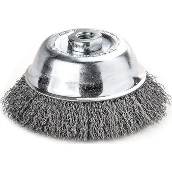 Drátěný kartáč Lessmann 421147 | Hrncový kartáč, zvlněný drát 60 mm / 0,20 ocelový drát zvlněný