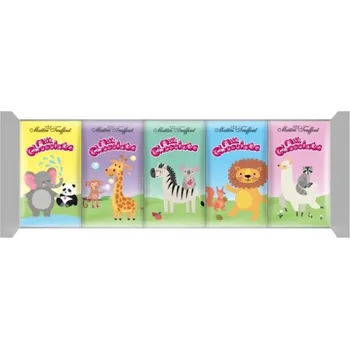 Čokoláda 5x MINI čokoládky KIDS 5x 15 g ZVÍŘÁTKA - VÝPRODEJ !!! DMT: 3/2023 (mléčná čokoláda / rakouská čokoláda)