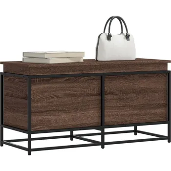 Úložný box Úložný box s víkem hnědý dub 100x40x51,5 cm kompozitní dřevo Hnědá 848808