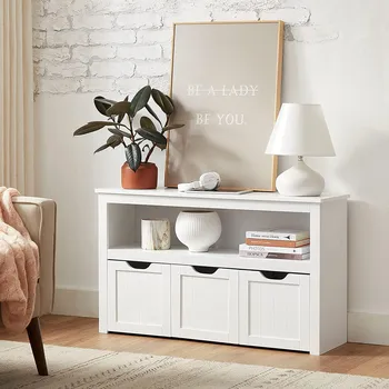 Dětská skříň VASAGLE Skříňka na hračky 102 x 60 x 30 cm bílá