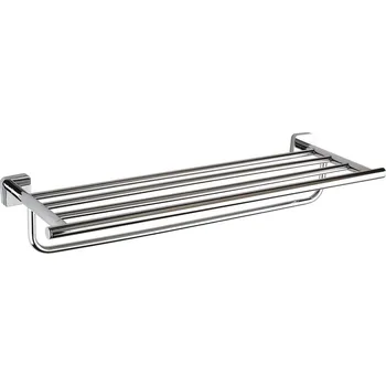 Držák na ručník Držák ručníků čtveratý Bemeta Tasi s hrazdou 600 mm chrom