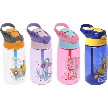 Láhev Dětská láhev na vodu 480 ml s brčkem pro děti
