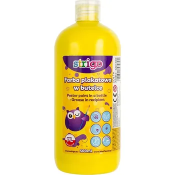 Speciální výtvarná barva Strigo Temperová barva STRIGO 500 ml - žlutá 399397