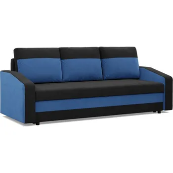 Obývací pokoj Velká rozkládací pohovka HEWLET MODEL 2 Černá-modrá I