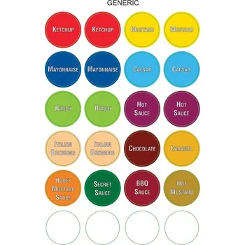 Samolepící etiketa G.Gastro (24 Kusů) Etikety/nálepky pro stlačovací & dávkovací lahve