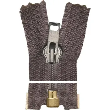 Zip Plastový zip, dělitelný - 65cm - tmavě šedý - Koh-i-noor - BALENÍ 10 ks