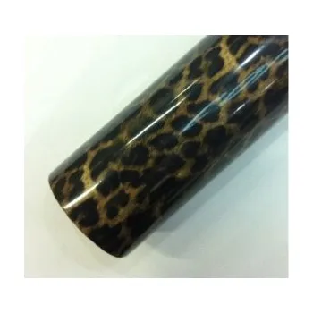 Polep vozidla Imitace kůže leopard černý auto wrap fólie 152x1000cm - interiér/exteriér