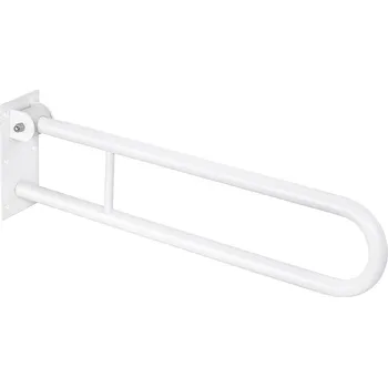 Madlo do koupelny Úchyt invalidná sklopný Bemeta Help s aretací 813 mm bílá