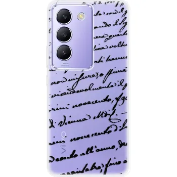 Pouzdro na mobilní telefon Odolné silikonové pouzdro iSaprio - Handwriting 01 - black - Vivo V40 SE 4G/5G