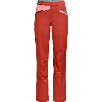 Snowboardové kalhoty Dámské Kalhoty Ortovox Col Becchei Pants Women's Barva: Sunset Orange, Velikost: M, Střih: Regular