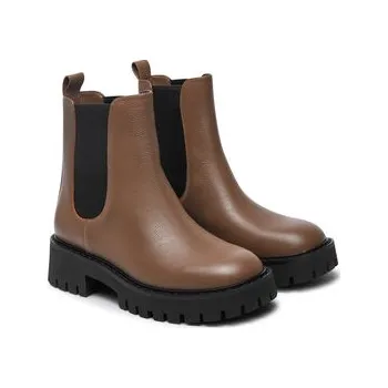 Dámská zimní obuv MICHAEL Michael Kors Kotníková obuv s elastickým prvkem Asher 40F4ASFE5L Hnědá 36