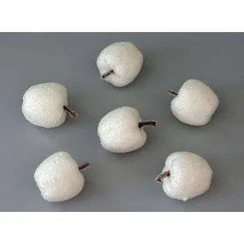 Svatební dekorace Jablíčko bílé 1 ks