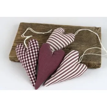 Srdíčko - vínová, Varianta Satén (jednobarevná)