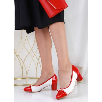 Dámské lodičky Farfalla Lodičky na hrubém podpatku 19968R.WH Velikost: 36