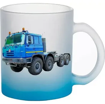 skleněný hrnek nákladní auto (hrneček s tahačem matné sklo TRUCK)