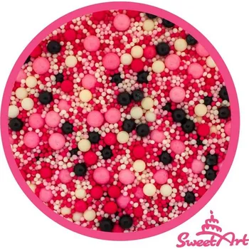 Jedlá dekorace na dort SweetArt cukrové zdobení Minnie sprinkle mix (80 g)